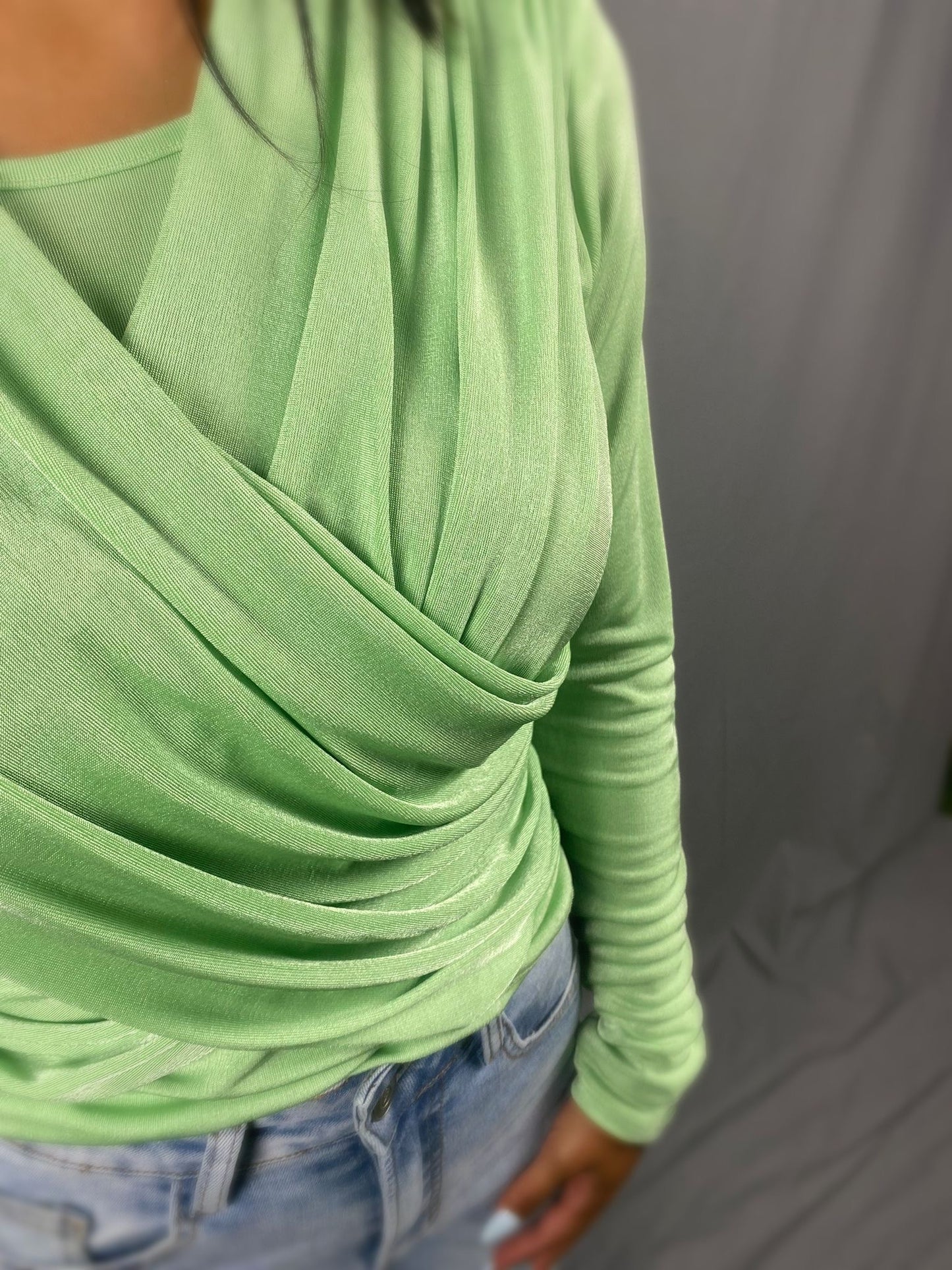 Glitter top green