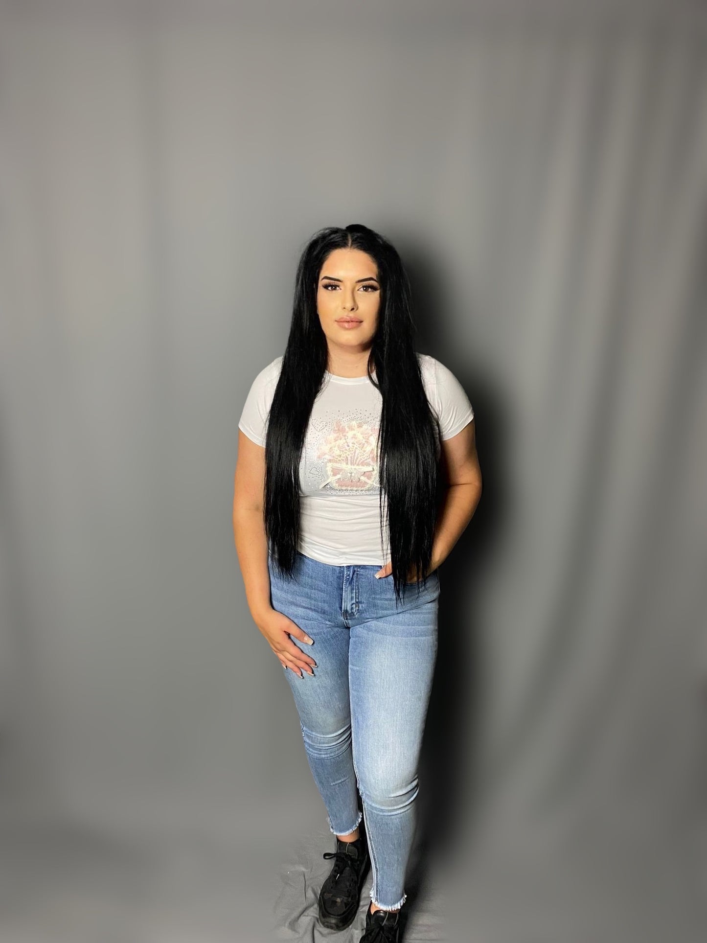 T-shirt flower white