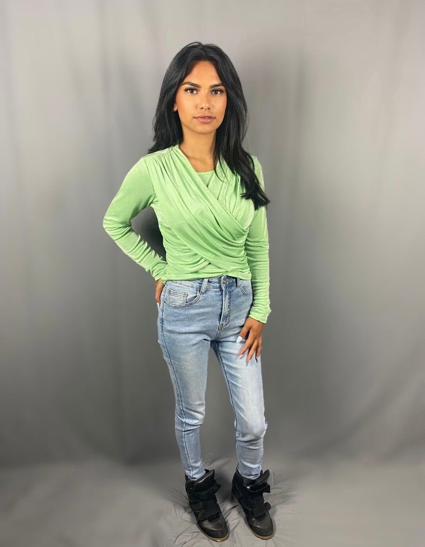 Glitter top green
